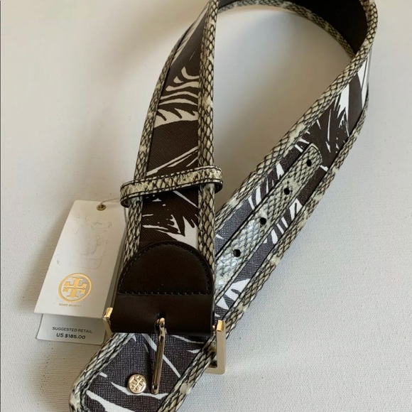 Tory Burch Women's Square Buckle Mixed Belt -  XS - Picture 6 of 12